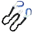 thumbnail image 1 of AFP 6FT Double Leg Internal Shock Absorbing Safety Fall Protection Lanyard with Dual Aluminum Pelican Rebar & Steel Snap Hook |Heavy-Duty Webbing | OSHA & ANSI Rated, 1 of 7