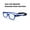 Blue, variant on Kids Optical Glasses Oval Frame TR90 Size 48 Elastic Strap Retainer Boys Girls 6-8Y