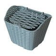 thumbnail image 5 of Bike Front Basket Storage Basket with Cover Portable Carrier Pannier Easy to Install Cycling Basket Bike Basket for Cycling Accs Gray, 5 of 8