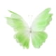 thumbnail image 5 of Mariposa de gasa decorativa para pared, enorme mariposa artificial de seda para ventana Verde, 5 of 9