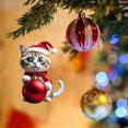 thumbnail image 1 of Adornos para árbol de Navidad, adornos colgantes para árbol de Navidad, dinosaurio, lindo gato navideño, colgante decorativo para árbol de Navidad, casa de campo, decoración para exteriores e interior, 1 of 6