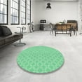 thumbnail image 4 of Ahgly Company Machine Washable Indoor Rectangle Transitional Green Area Rugs, 2' x 3', 4 of 7