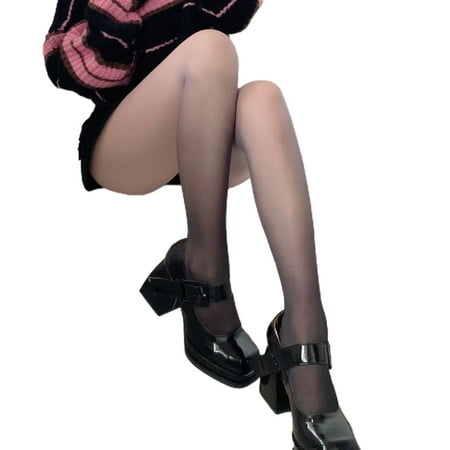 

SIEYIO Women Sweet Girls Thin Pantyhose Lolita Gradient Colorblock Tights Stockings