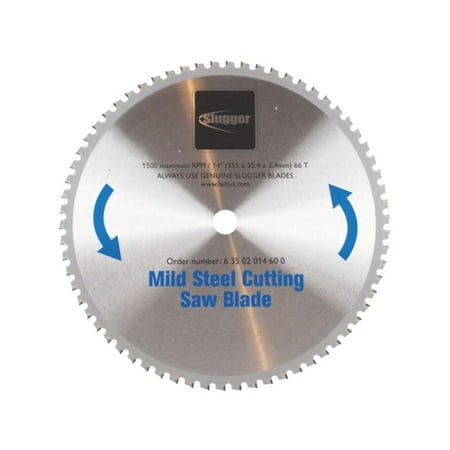 

Jancy Slugger by Fein - HSS Cutting Saw Blade for Mild & Thin Metal Aluminum and Stainless Steel - 66 Teeth 14 Diameter - 63502014600