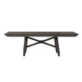 thumbnail image 2 of Double Bridge Dark Brown Optional 6 Piece Trestle Table Set, 2 of 5