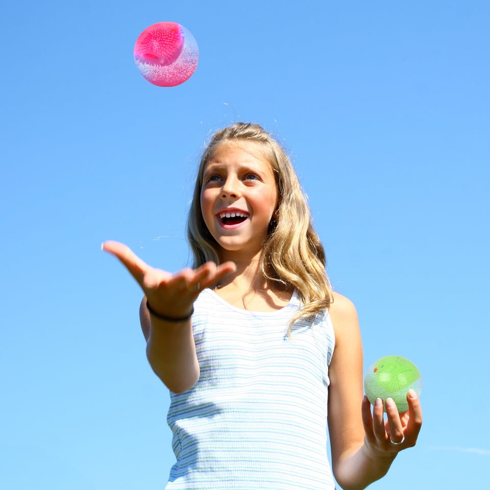 Toymendous Light up Water Balls, 3 pack Bounce Balls, Collectible Toy for Children Ages 3+