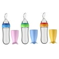 thumbnail image 4 of YSNOOWE 3Pcs Baby Food Server Blue Lightweight Feeding Bottles for Travel, 4 of 8