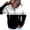 Black, variant on Shirts for Women Dressy Casual Work Winter Comfy Hooded Long Sleeve Bubble One Shoulder with Pocket Solid Color Hoodie Cotton Sweatshirts(Navy,L)