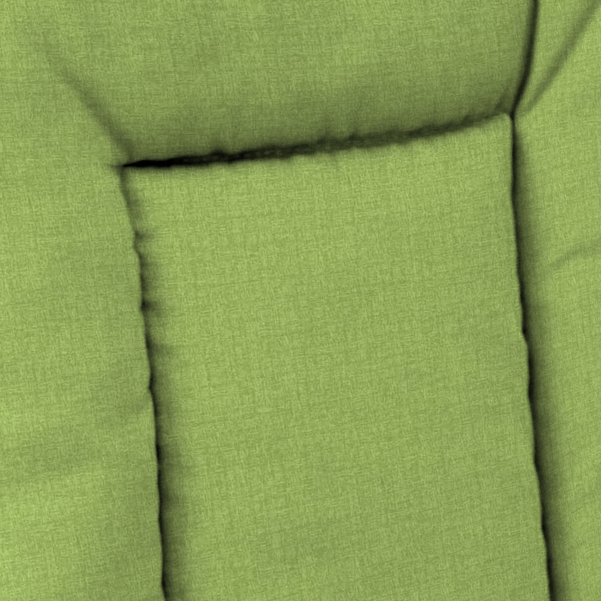 Jordan Manufacturing 38" x 21" McHusk Leaf Green Crosshatch Rectangular Outdoor Wrought Iron Chair Cushion with Ties and Hanger Loop