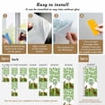 thumbnail image 6 of St. Patrick's Day Window Privacy Film, Green Lucky Clovers Dog Static Cling UV Sun Blocking Heat Control Window Tint Day and Night, Non-Adhesive Reusable One Way Windows Privacy Cover 23.6''x59'', 6 of 7