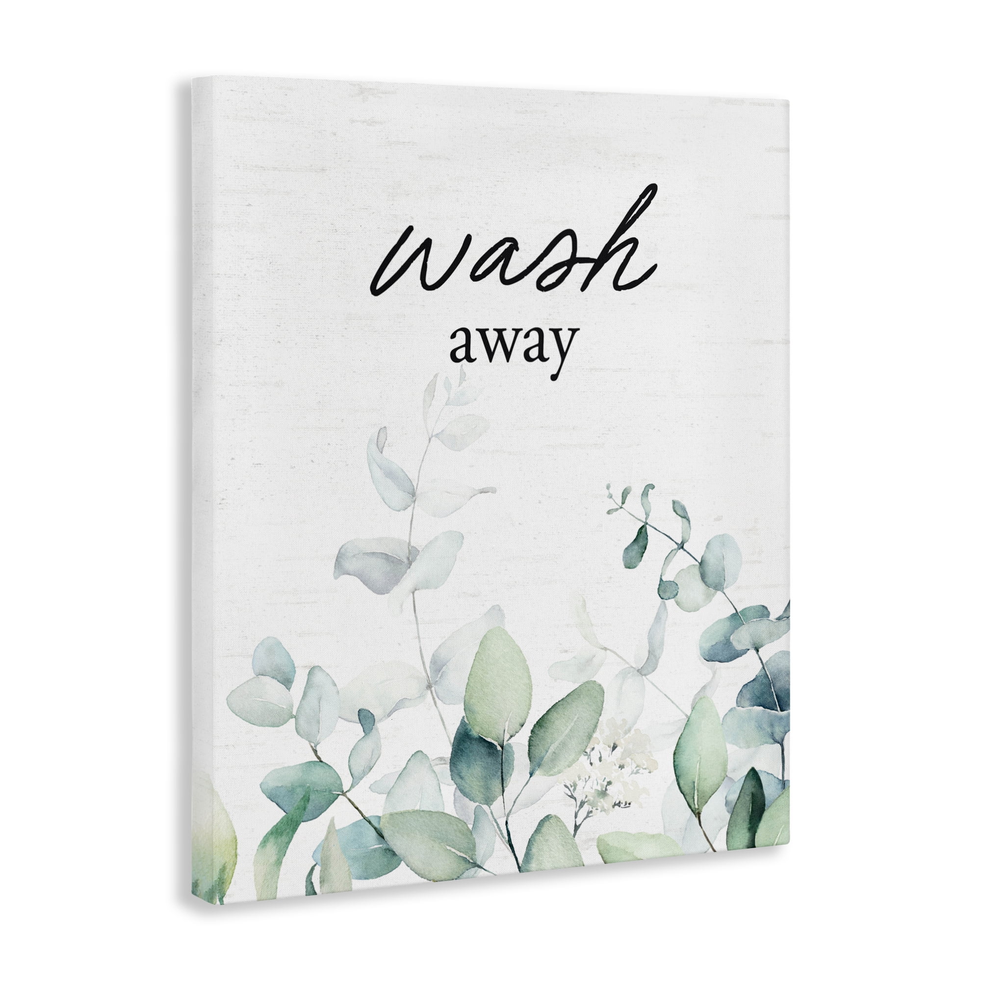 Wash Away Eucalyptus Canvas Wall Art, design by Lettered and Lined