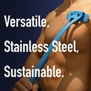 BakBlade 1.0 Back Shaver for Men, Long 18 Handle and 4.5 Razor Head for Wet or Dry Use