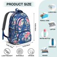 thumbnail image 5 of Pioneer Flower Backpack for School,Cute School Bag,Schoolbag with Adjustable Shoulder Straps & Padded Back,16.9 Inch, 5 of 5