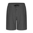 thumbnail image 5 of Bovxnpu Men's Pajama Bottoms Lounge Sleep Shorts, Men Casual Solid Shorts With Pocket Elastic Waist Short Pants, 5 of 7