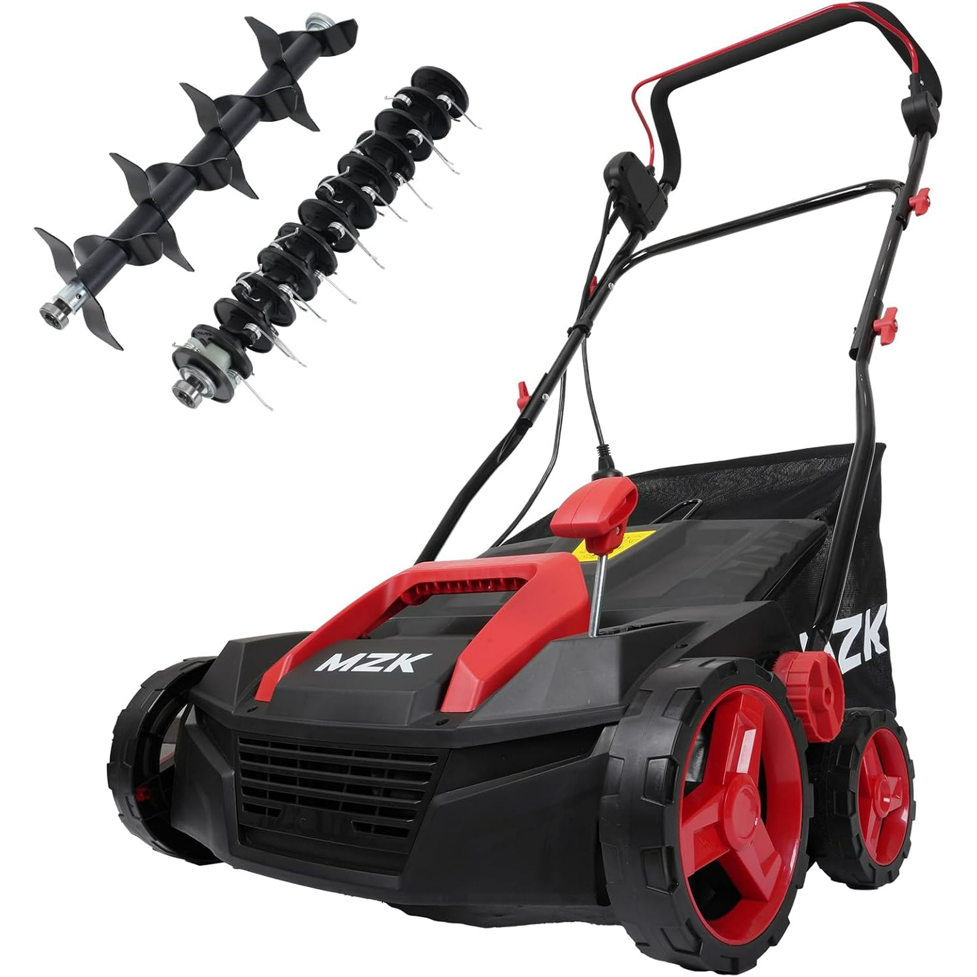 MZK 15-inch 13-Amp 2-in-1 Electric Dethatcher and Scarifier w