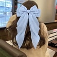 thumbnail image 2 of Elegant Large Chiffon Bow Hair Clip For Women Polka Barrettes Back Head Spring Hair Accessories, 2 of 4