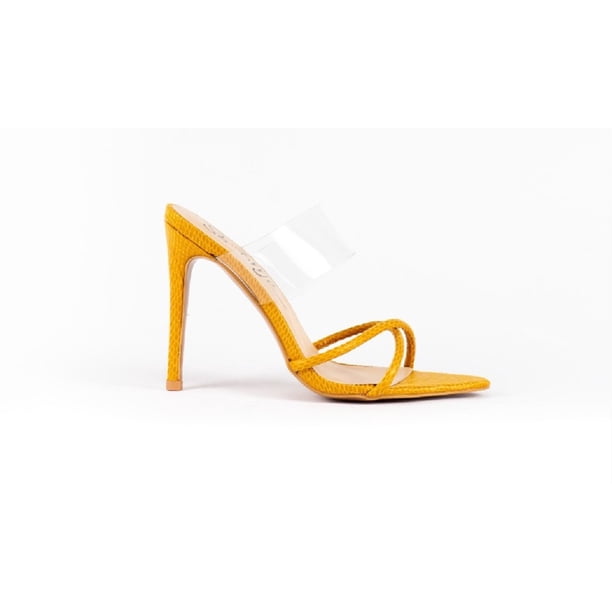 Zapatilla Sandalia de Tacon Casual para Dama Hanna MX Elena Mustard