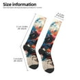 thumbnail image 2 of Xecao Abstract Colorful Skull Art Print Compression Socks for Both Men And Women for Running, Travel, Flight, Nurse, 2 of 6