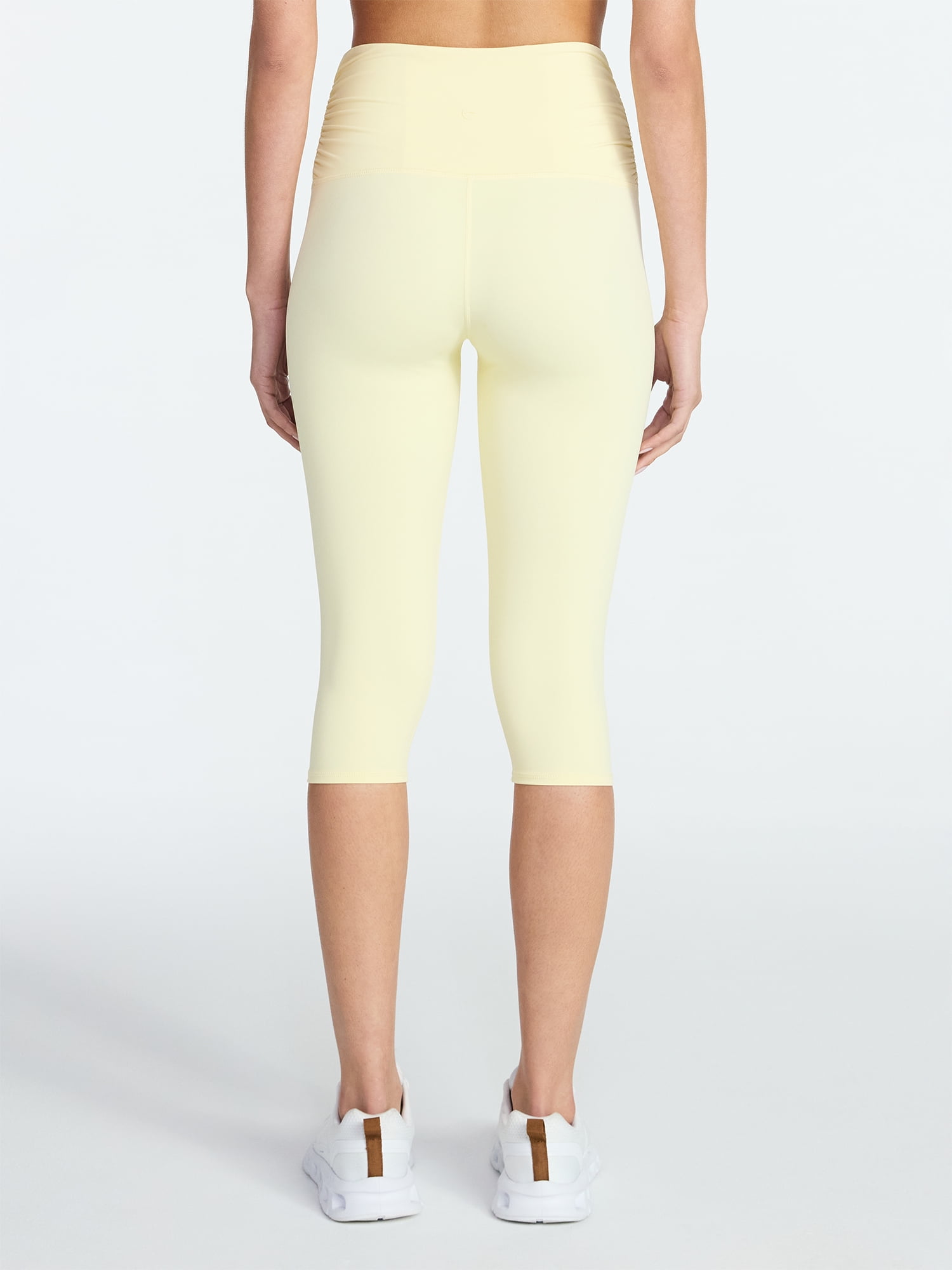 Avia Women's Side Ruched Color Capri, Sizes XS-XXXL