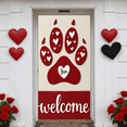 thumbnail image 5 of Heart-shaped Love Banner Puppy Pattern Heart Display Red Pink Rose Decor Romantic Backdrop for Valentine's Day Wedding Pet Party, 5 of 9