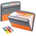 thumbnail image 1 of Carpeta con cremallera para documentos, gran capacidad, carpeta multicapa, bolsa de almacenamiento A4, bolsa para archivos, 1 of 5