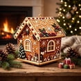 thumbnail image 3 of Eagokdc Christmas DIY Diamond Art Kits Wooden House Shaped Pearl Painting Kits for Adults, Home Decor Art Craft Kit Upgraded Beads Craft for Holiday Family Activity, 3 of 6