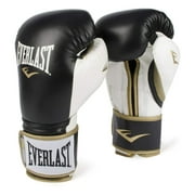 Everlast P00000725 14 Ounce Powerlock Hook & Loop Training Gloves, Black/White