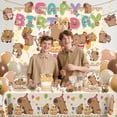 thumbnail image 6 of Brown Capybara Birthday Decorations, Disposable Plates and Party Supplies Set, Serves 25 Guests, 6 of 6