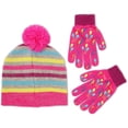 thumbnail image 2 of Hasbro Girls winter Beanie Hat and Gloves Set, Age 4-14, 2 of 3