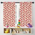 thumbnail image 5 of Blackout Kids Curtains,Red Butterfly Red Silhouette Pattern Childrens Insulated Curtains Set Of 2,Bedroom Essentials,Toddler Room Decor 42"x54", 5 of 5