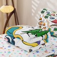 thumbnail image 5 of Erosebridal Simple Camp Sketch Zipper Twin Comforter Sets with Fitted Sheet and 2 Pillowcases,Cartoon Wildlife Camping Pattern Zipper Bedding Set For Boys,Colorful Stars Reversible,4pcs, 5 of 7