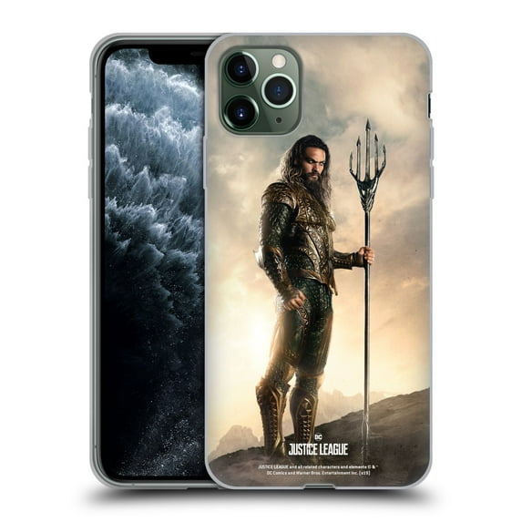 Head Case Designs Officially Licensed Justice League Movie Character Posters Aquaman Soft Gel Case Compatible with Apple iPhone 11 Pro Max