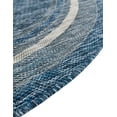 thumbnail image 6 of Unique Loom Outdoor Border Collection Area Rug - Soft Border (4' Round Blue/Ivory), 6 of 7