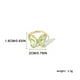 thumbnail image 3 of Pendientes para mujer, regalos para mujer, color transparente, anillo vivo, moda, súper inmortal, anillo de metal, pendientes, 3 of 3