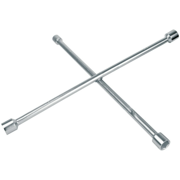 Llave de cruz pulida y cromada Aksi de 18