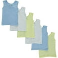 thumbnail image 1 of Bambini Boy's Six Pack Pastel Tank Top Small, 1 of 2