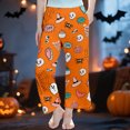 thumbnail image 2 of JAJAHO Girls Pajamas Pants Halloween Straight Leg Casual Sleepwear Long Pants For Kids 3-14Y, 2 of 4