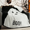 thumbnail image 4 of (3 pack) Cozy Comfort Halloween Fleece Throw Blanket, Printed Ghost Decorative Blanket for Couch, 50x60 inches, 4 of 7