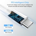 thumbnail image 2 of Cable de carga BSTOEM USB-C a USB-C de 0,9 m, 60 W, paquete de 2, 2 of 9