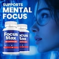 thumbnail image 5 of Focus Max Capsules – FocusMax Natural Blend Memory Focus Support Supplement, 2 Pack, 120 Capsules, 5 of 7