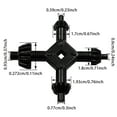 thumbnail image 2 of Universal 4 In 1 Drill Chuck Key Replacement For Power Hand Drills And Drill With Sizes Outdoor Faucet Cover down Faucet Kitchen Faucet Parts Spray Head Jolly Loot Faucet Head Facet Rough Kitchen, 2 of 8