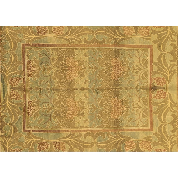 Ahgly Company Indoor Rectangle Oriental Brown Traditional Area Rugs, 5' x 8'