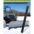 thumbnail image 4 of 48 x 4 x 0.75 Inch Black Polyurethane Snow Plow Cutting Edge, Heavy Duty Replacement Blade, 4 of 6