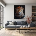 thumbnail image 6 of MUDKET Cheetah Wall Decor, Cute Pink Sunglasses Cheetah Canvas Wall Art Prints, Funny Animal Wall Pictures for Living Room, Modern Wall Paintings for Bedroom 40"L x 28"W, 6 of 9