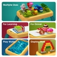 thumbnail image 4 of Bloques de construcción DIY coloridos para niños  ladrillos a granel de gran tamaño  placas Base compatibles con Duplo  juguetes educativos para niños, 4 of 7