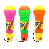 GOOHOCHY Echo Microphone Toy for Kids Use Bright Assorted Color Plastic Design Perfect for Parties and Events 6 Pieces