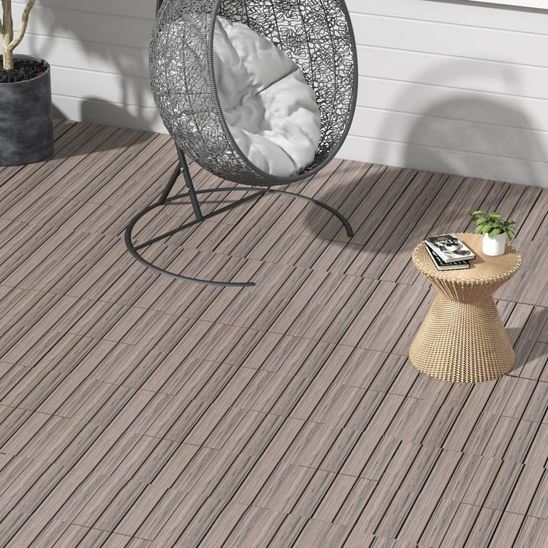 TK　1027 Costway 18 PCS Interlocking Deck Tiles Anti-slip Floor Tiles