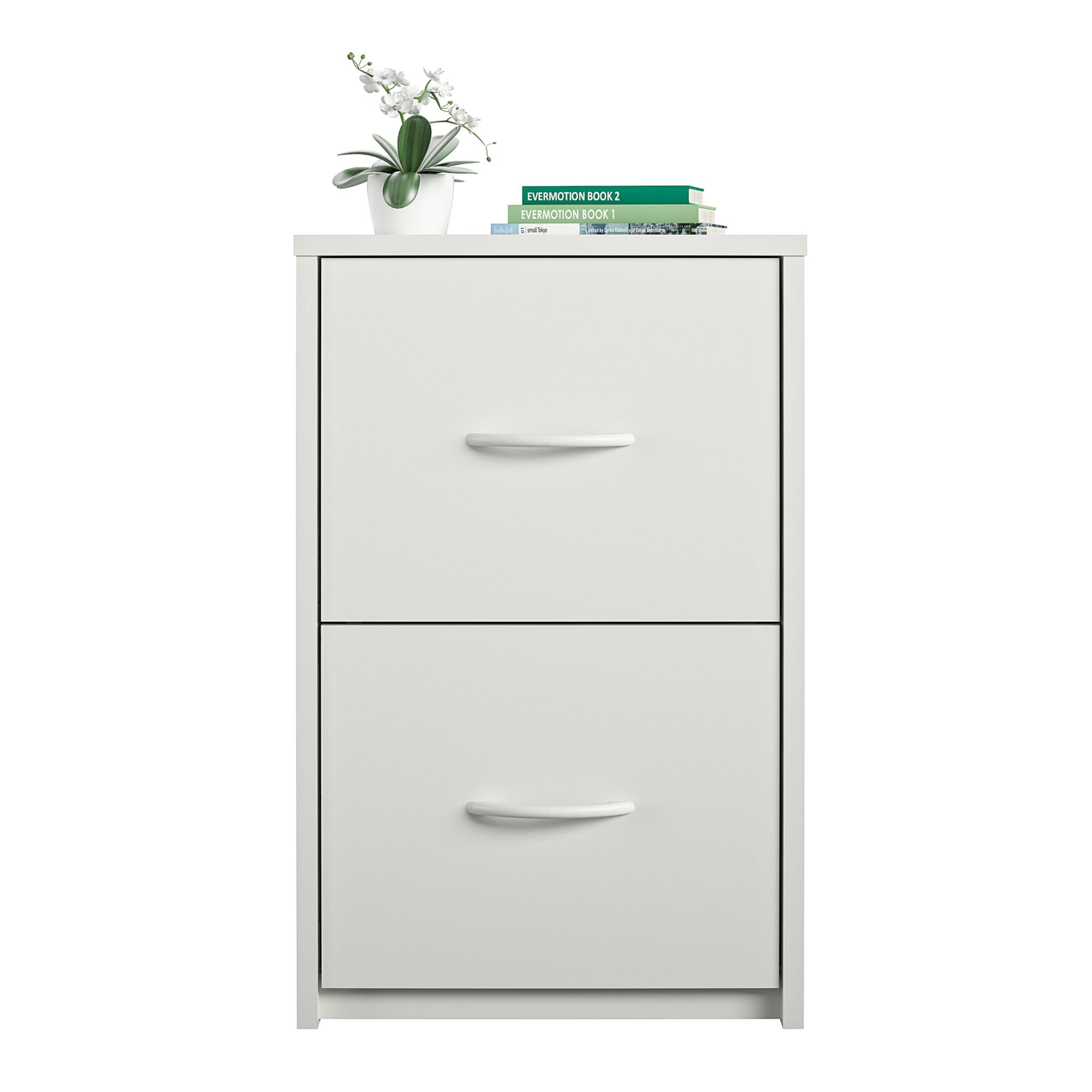Ameriwood Home Canal 2 Drawer File Cabinet, White