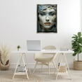 thumbnail image 3 of Stupell Industries Cracked Face Abstraction Novelty Painting Gray Floater Framed Art Print Wall Art, 21 x 31, 3 of 10