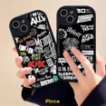 thumbnail image 2 of Para Samsung A13 A04s A04 A14 A12 A33 A22 A20 A50s A21s A52s A53 A50 A10s A52 A32 A11 A72 A03s A30s A20s A73 A31 A51 A23 A02s A03 A71 Marca De Moda Graffiti Letra Etiqueta Estuche Adhesivo, 2 of 3